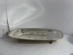 Vintage Gotham Silverplate Footed Serving Dish Leaf Design Epc 500 Small TRAY#46. Fixed Price $19.83.