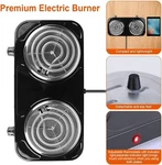 Portable Kitchen Electric Double Burner Hot Plate Cooktop Cooking Stove 2000W. Fixed Price $23.99.