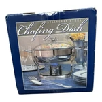 Culinary Essentials 4 Qt 3.7 Liter Stainless Steel Chafing Dish Pot New Open Box. Fixed Price $39.99.