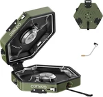 Propane 2-BURNER Camping Stove With Carrying Bag And Gas Pressure Regulato. Fixed Price $83.77.