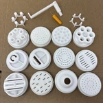 12 Popeil Ronco Pasta Maker Discs Dies Set With Cutter & Orange Poker Tool P400. Fixed Price $53.00.