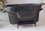 1ST Generation Sportsman Cast Iron Hibachi Grill Atlanta Stove Works Fish Pan. Fixed Price $250.00.