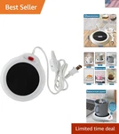Sleek White Mug Warmer - Keep Drinks Hot Up To 160 Ideal For Home Office. Fixed Price $17.99.
