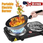 2000W Electric Camping Double Burner Hot Plate Portable Heating Cooking Stove. Fixed Price $16.99.