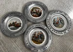 The Great American Revolution 1776 Pewter Plate Set Vintage Colonial Wall Decor. Fixed Price $40.00.