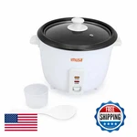 Imusa GAU-00013 Electric Nonstick Rice Cooker 8-CUP Uncooked 16-CUP. Fixed Price $76.92.