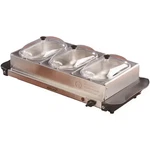 4.5 Qt. Silver Buffet Server With 3 Crocks. Fixed Price $33.66.