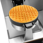 Commercial Dual Head Belgian Waffle Maker Rotating Double Waring Breakfast. Fixed Price $245.92.