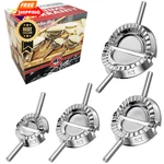 Kaycrown Empanada Maker Press, Stainless Steel Dumpling Set, Silver. Fixed Price $50.99.