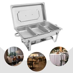 2.5L Chafing Dish Buffet Set Rectangular Catering Chafer Warmer For Kitchen. Fixed Price $55.99.