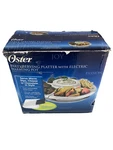 Oster Party Serving Platter With Electric Warming Pot Rotating Removable Trays. Fixed Price $21.99.
