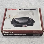 Vintage Coffee Pot Warmer Electric Warming Plate Bunn-o-matic New Open Box. Fixed Price $44.99.