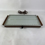 Vintage Salton Hotray Model H-924 Glass Automatic Food Warmer Wood Handles Usa. Fixed Price $24.98.