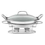 New Cuisinart 11" Round Buffet Entertain Server Stainless Steel/dishwasher Safe. Fixed Price $34.99.