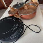 Farberware MC-STW1316 Induction Cooker Tested Pots Pans Lids Perfect For Dorm. Fixed Price $69.95.