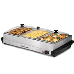 Elite Gourmet EWM6171 Triple 3 X 2.5 Qt. Trays, Buffet Server, Food Warmer Te.... Fixed Price $65.14.