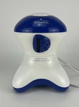 Rival IS350 Ice Shaver, Snow Cone Maker, Blue And White, Used, Box, Tested. Fixed Price $15.00.