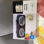 Mainstays Double Burner 120V 1800W Portable Easy To Cook Elegant Classic. Fixed Price $19.99.