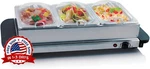 Servidor De Buffet Acero Inoxidable Con 3 Amplios Compartimentos Nuevo Us. Fixed Price $61.74.