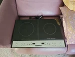 Cuisinart Double Induction Cooktop Black Used About 4 Times. Fixed Price $195.00.