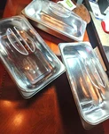 Set Of 3 Nutrichef Food Extra Used Buffet Server Containers. Fixed Price $16.95.