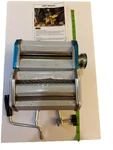 Hand Crank Pasta Machine Adjustable Thickness Knob, Homemade Noodles New Open Nc. Fixed Price $24.99.