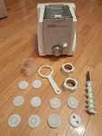 Waring PS101 Primo Pasta Maker Machine Dough Cup Dies **clean/tested**. Fixed Price $26.99.