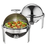 Vevor 2-PACK Round Roll Top Chafing Dish Set With Full-size 6QT Pan Fuel Holder. Fixed Price $149.99.