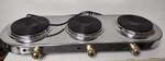 Cuisine MK-367 Command Performance Gold Trim Triple Burner Works Looks Great. Fixed Price $59.99.