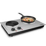 Cusimax 1800W Double Hot Plate, Stainless Steel Silver Countertop Burner Port.... Fixed Price $89.91.