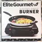 Elite Gourmet Electric Single Flat Burner (ESB-301BF/ESB-301F) Maxi-matic. Fixed Price $20.74.