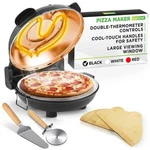 Nutrichef Countertop Pizza Maker -electric Oven W/ Temperature Controls (black). Fixed Price $100.99.