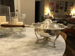 Gorham Chantilly YC2027 Silver Plated Chafing Dish With Lid / Stand Burner. Fixed Price $150.00.