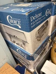 Choice Deluxe 8 Qt. Full Size Chrome Accent Roll Top Chafer. Fixed Price $110.00.