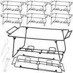 32 Pack Wire Buffet Rack Stand Folding Chafing Chrome Frame Serving Tra.... Fixed Price $120.53.