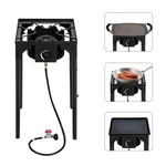 Outdoor Camp Stove High Pressure Propane Gas Cooker Portable Cast Iron Patio. Fixed Price $80.00.