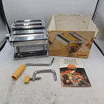 Marcato Atlas Model 150 Hand Crank Pasta Noodle Maker Machine Box. Fixed Price $54.99.