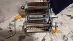 Hand Crank Pasta Maker Vintage Heavy Duty Metal Stainless Steel Kitchen Fresh. Fixed Price $26.00.