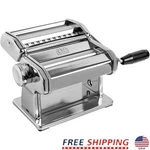 Manual Pasta Maker Chrome Steel Lasagna Fettuccine Tagliolini Home Kitchen New. Fixed Price $177.94.