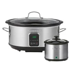 Kenmore Programmable 7 Qt (6.6L) Slow Cooker With Dipper Quarts, Gray. Fixed Price $203.32.