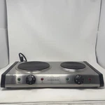 Cuisinart CB-60 Cast Iron Double Burner 1800W Electric Countertop Hot Plateworks. Fixed Price $72.24.