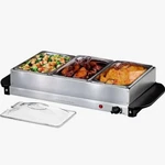 Ovente Electric Buffet Server Food Warmer 3 X 1.5 Qt Pans Stainless Tray - New. Fixed Price $28.49.