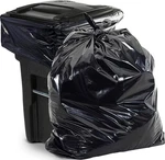 Aluf Plastics 65 Gal Black Heavy Duty Garbage Bags 1.5 Mil - 50"X 48" Pack .... Fixed Price $35.59.
