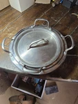 Wolfgang Puck Bistro 11" Stainless Steel 3-PIECE Steamer & Buffet Server Set. Fixed Price $22.00.
