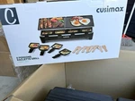 Cusimax CMRG-300 Raclette Grill 8 Pans Non-stick Reversible Plates 1500W. Fixed Price $129.99.