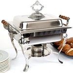 Catering Classic Stainless Steel Chafer Chafing Dish Set 4 Qt Buffet Half. Fixed Price $115.00.