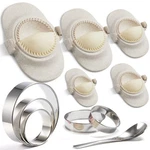 Mumsung Empanada Maker Press, 6-INCH Extra Large 6"+5"+4"+3"+2.6", White. Fixed Price $42.79.