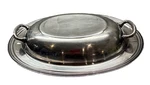 Vtg Wm Rodgers Silver Plated Oval Covered Double Vegetable 11 Server/lid L6. Fixed Price $20.78.