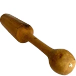Wood Pestle Hand Made Primitive Antique Masher Grinder 9 Sided 12" Cook Rustic. Fixed Price $14.77.