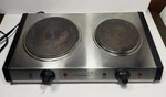 Cuisinart CB-60 Cast Iron Double Burner 1800W Electric Countertop Hot Plate. Fixed Price $69.99.